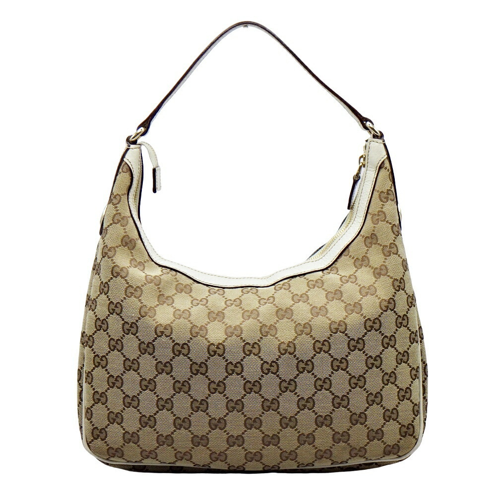 Gucci GG Monogram Medium Charmy Hobo Off White